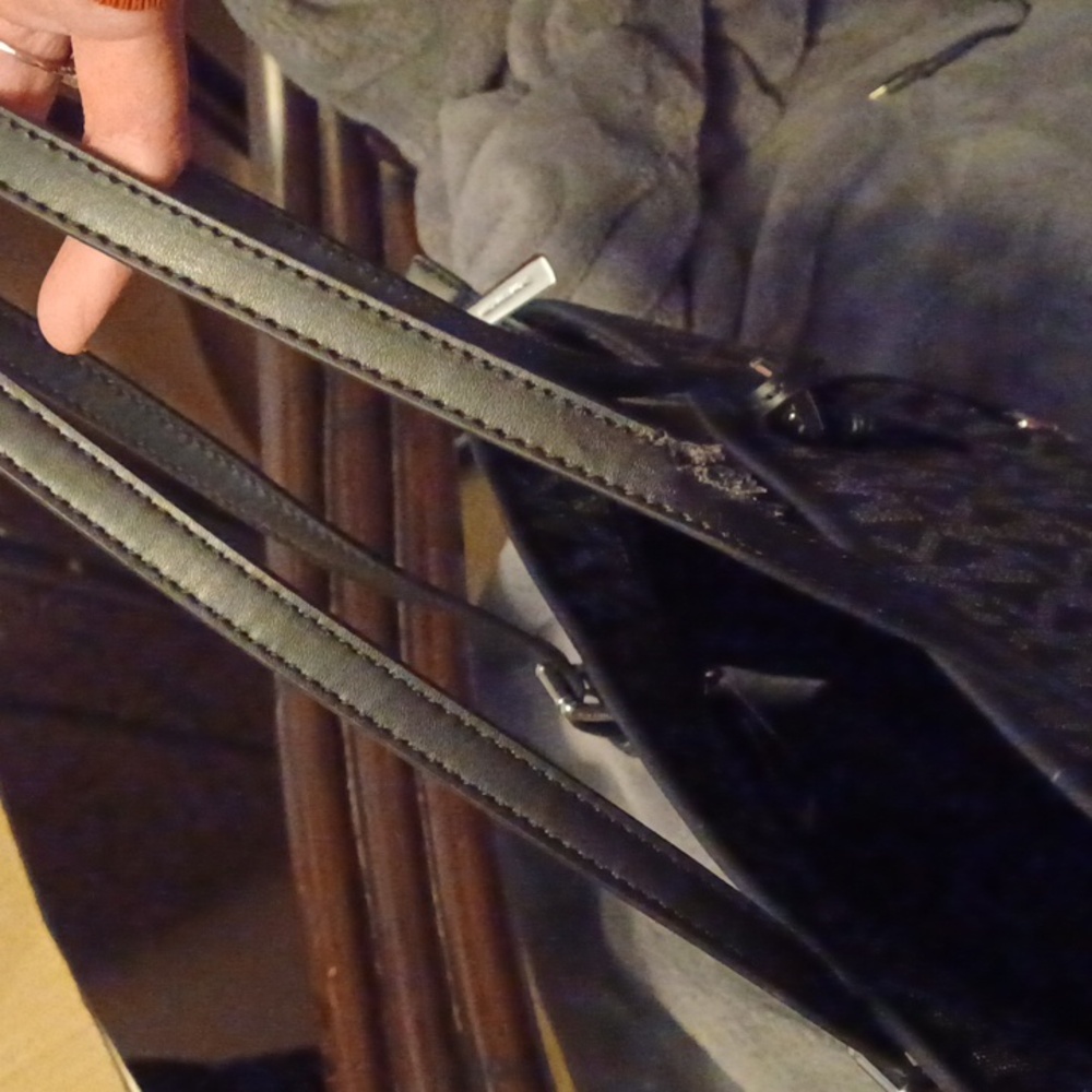 Michael Kors Black and Silver Tote Bag - Picture 9 of 11